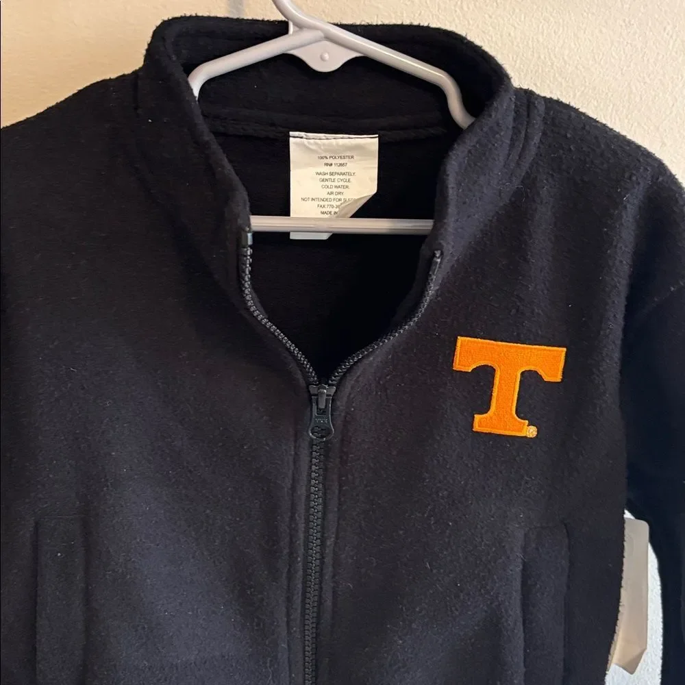 NEW Creative knitwear Kids Black Fleece Jacket with Tennessee vols logo size 3T